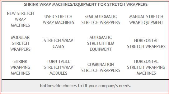 Stretch Wrapp Equipment discount stretch wrapper machines